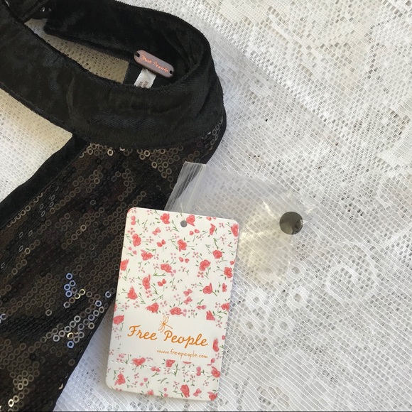 🔻sale Free people sequin halter backless dress - Picture 4 of 7